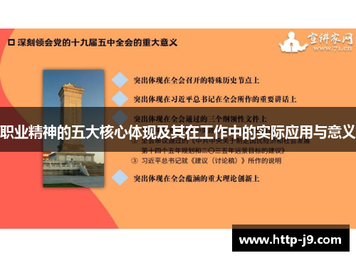 职业精神的五大核心体现及其在工作中的实际应用与意义